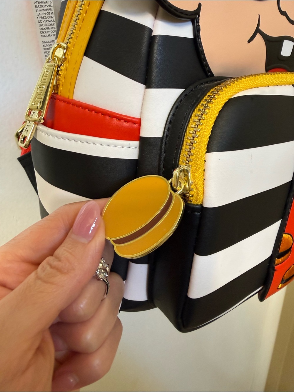 Loungefly x McDonald's Hamburglar Character Mini Backpack NWT - Picture 5 of 11
